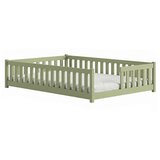  Drveni dječji krevet Levi - 200x140 cm - olive | shoptok.hr