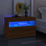 TV omarica z LED lučkami rjavi hrast 60x35x40 cm, (20732454) | Shoptok.si