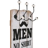  Zidna vješalica za kapute sa 6 kuka MEN LADIES 120 x 40 cm | shoptok.hr