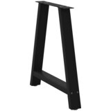  Noge za blagovaonski stol A-oblika 2 kom Crne 80 x (72-73) cm Čelik | shoptok.hr