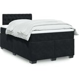  Krevet box spring s madracem crni 120 x 190 cm baršunasti | shoptok.hr
