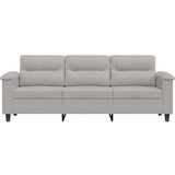vidaXL Kavč trosed svetlo siv 180 cm tkanina iz mikrovlaken | Shoptok.si