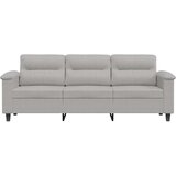 vidaXL Trosjed Svjetlosiva 180 cm od mikrovlakana | shoptok.hr