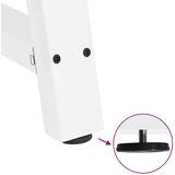  Noge za klubsko mizico v obliki črke A, 2 kosa, bele, 60 x (42-43) cm, jeklo, (22123551) | Shoptok.si