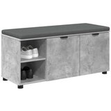  Haldna klop z blazino Enobarvno Betonsko siva 100 x 38 x 46 cm, (5000160699) | Shoptok.si