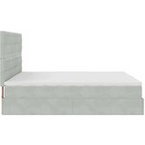  Okvir kreveta s madracima svijetlosivi 160x200cm baršunasti | shoptok.hr