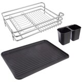 Orion Crno-bijeli metalni ocjeđivač za posuđe 43x32 cm Deluxe – | shoptok.hr