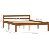  Za krevet od masivne borovine boja meda 120 x 200 cm | shoptok.hr