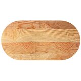 vidaXL Stolna ploča svjetlosmeđa 120x60x4 cm ovalna masivna hrastovina | shoptok.hr