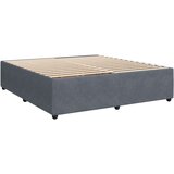 vidaXL Box spring postelja z vzmetnico temno siva 180x200 cm žamet | Shoptok.si