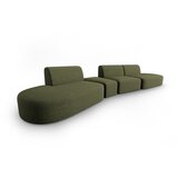 Milo Casa Zelena sedežna garnitura iz šenilje levi kot 428 cm Paolo – | Shoptok.si