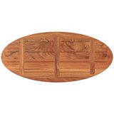 Stolna ploča 100x50x2,5 cm ovalna od masivnog drva bagrema | Eponuda.com
