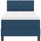 Box Spring krevet s madracem i LED tamnoplav 80x200 cm tkanina | shoptok.hr