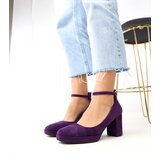  Purple pumps on a chunky heel Barola Cene