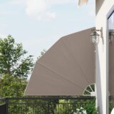 vidaXL Zaslon za privatnost na balkonu Sivo-smeđa 140 x 140 cm tkanina | shoptok.hr