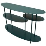 Mauro Ferretti Zelenomodra kovinska stranska mizica 34x118 cm Saturn – | Shoptok.si