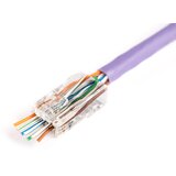 Digitus CONECTOR RJ45 8P8C PARA LAN CAT6 SEM BLINDAGEM AWG 26 24 - PACOTE COM 100 UNIDADES, (5000261723) | Shoptok.si