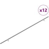 Drška za ormar 12 pcs Srebrno 0 Nehrđajući čelik | shoptok.hr
