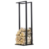 FARM COOK DINE črni jekleni nosilec za polena 40x25x120 cm, (21104578) | Shoptok.si