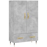 vidaXL Visoka omara betonsko siva 69,5x31x115 cm inženirski les, (20820407) | Shoptok.si