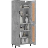  Visoka komoda siva betona 69,5x34x180 cm od konstruiranog drva | shoptok.hr