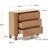 Kave Home Komoda v jesenovem dekorju v naravni barvi 120x80x40 cm Salaya – | Shoptok.si