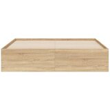  Okvir za krevet s ladicama boja hrasta 140x190 cm drveni | shoptok.hr