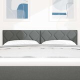  LED glava kreveta Sivi 144 cm tkanina | shoptok.hr