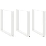 Furnova Noge kavne mizice U-oblika 3 kosa bela 90x(72-73)cm jeklo, (21914896) Cene