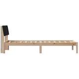  Okvir kreveta Smeđa i crna 75 x 190 cm Masivna borovina | shoptok.hr