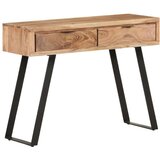 vidaXL Konzolna mizica 100x35x76 cm akacijev les z naravnimi robovi | Shoptok.si