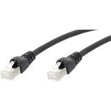 Telegärtner L00006D0100 RJ45 omrežni kabel\, Patch kabel CAT 5e F/UTP 25.00 m črna ognjevaren\, z zaščitnim zapornim zatičem 1 kos, (20418860) Cene