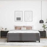  Krevetna konstrukcija s madracem Siva 180 x 200 cm tkanina | Eponuda.com