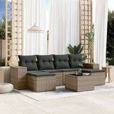 vidaXL 7-dijelni set vrtnih sofa sivi od poliratana | shoptok.hr