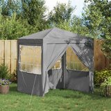 Šator za zabave Svijetlo siva 200 x 200 x 240 cm PE i čelik | shoptok.hr