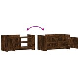 vidaXL Stolić za kavu boja dimljenog hrasta 100 x 50 x 50 cm od drva | shoptok.hr