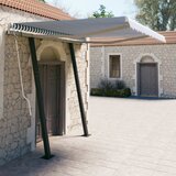 vidaXL Ročno zložljiva tenda s stebrički 3,5x2,5 m modra in bela Cene