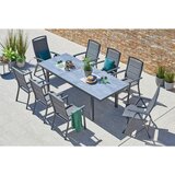 Ambia Garden VRTNA MIZA kovina, steklo antracit, siva | Shoptok.si
