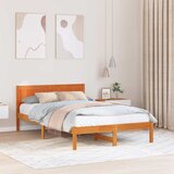  Krevetna konstrukcija Smeđa 120 x 190 cm Čvrsto borovo drvo | shoptok.hr
