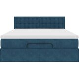  Otomanski krevet s madracima tamnoplavi 140x190 cm baršunasti | shoptok.hr