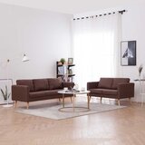  2-dijelni set sofa od tkanine smeđi | shoptok.hr