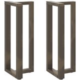  Noge za barski stol T-oblika 2 kom Crne 50x35x(100-101) cm Čelik | shoptok.hr