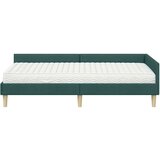  Kotni okvir postelje z matrico z vzmetnico 2 pcs Zelena blago, (5000121394) | Shoptok.si