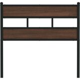  Uzglavlje smeđa boja hrasta 80 cm čelik i konstruirano drvo | shoptok.hr