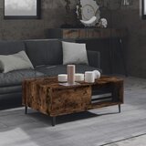  Stolić za kavu dimljena boja hrasta 90 x 60 x 35 cm drveni | shoptok.hr