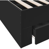  Okvir za krevet s ladicama crni 140x190 cm konstruirano drvo | shoptok.hr