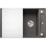 Blanco pomivalno korito AXIA III 45 SF InFino SILGRANIT desko steklo, z daljinskim upravljanjem. - SIVI VULKAN | Shoptok.si