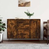  Komoda boja dimljenog hrasta 101,5x35x70 cm konstruirano drvo | shoptok.hr