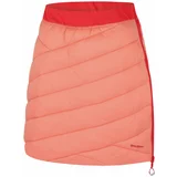 Husky Women's reversible winter skirt Freez L light orange/red
