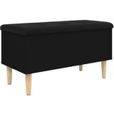  The Living Store Klop za shranjevanje črna 82x42x46 cm inženirski les - Klop Za Shranjevanje, (21453419) | Shoptok.si